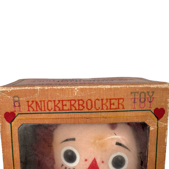 Vintage Knickerbocker Original Raggedy Ann Doll 15" Folk Girl Mint Doll with Box - Picture 7 of 12